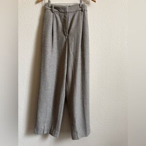 Banana Republic High-Rise Straight Leg Pants – Gray Herringbone – Size 12 – NWT